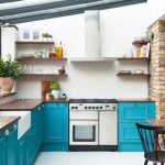 Turquoise kitchen: 80 beautiful design ideas (photos)