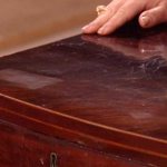 Scratches and abrasions on wooden furniture