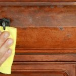 Cleaning polished furniture from stains