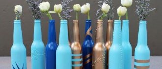 DIY bottle decor: 10 beautiful ideas (photos)