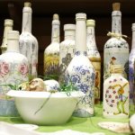 DIY bottle decoupage