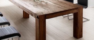 wooden table