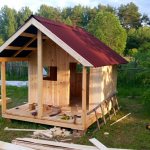 Do-it-yourself children&#39;s house for a summer residence photo