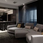 Elegance and luxury of a dark interior