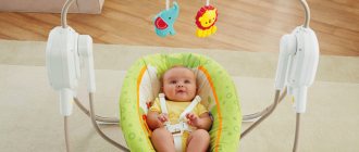 Electronic rocking cradle with baby