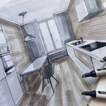 room interior sketch