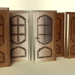 Paneled interior door