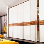 Photo of a large multi-section wardrobe with hinged doors