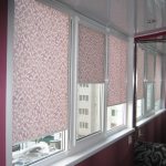 photo: roller blinds on a plastic window