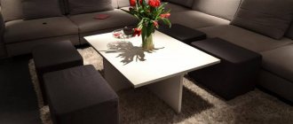 Photo of a modern coffee table