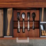 Photo of a drawer with compartments for forks and spoons