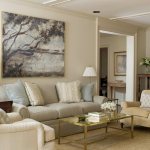 living room in beige