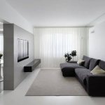 Living room in minimalist style