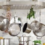 Storing pots in the kitchen