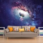 How to decorate a room in space style: photos, design ideas