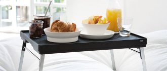 How to make your own breakfast table in bed