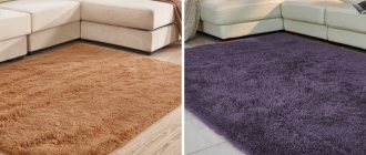 How to choose a carpet for the floor in a living room or hall: types, material, design