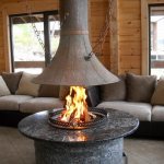 Fireplace system in a country house