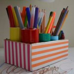 cardboard box pencil holder