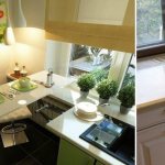 picture of a window sill countertop in the kitchen