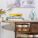 chest of drawers with ironing board