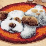 Carpet needle embroidery: master class with patterns for beginners