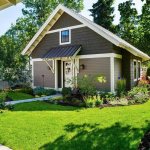 Beautiful and well-kept garden courtyard