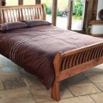 wooden bed