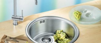 Round kitchen sink