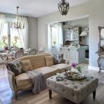 kitchen living room in Provence style