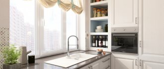 kitchen with sink by the window