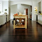 kitchen with dark floor