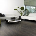 Laminate in the interior of the apartment.