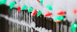 Light bulbs on the fence