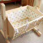 DIY cradle for a newborn: drawings with photos