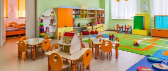 Furniture for preschool institutions: production, SanPiN requirements and marking of equipment for kindergarten