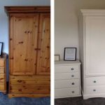 Furniture before and after transformation