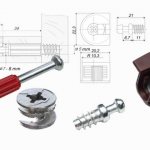 Furniture eccentric ties (Minifix), how to mark holes for connecting parts