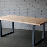 Small wooden table in loft style