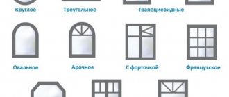 Non-standard window shapes