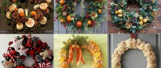 DIY New Year&#39;s wreath. 12 master classes on making wreaths at home, stage 1 