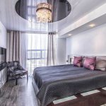 lighting in the bedroom with suspended ceiling