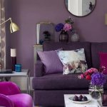 Shades of lilac in the interior