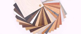 MDF panel shade palette