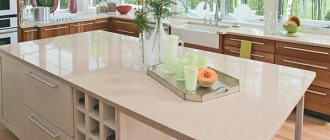 Plastic worktop for kitchen