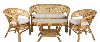 Wicker furniture