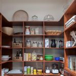 shelves in the pantry