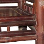 An example of glue joints on an antique bamboo chair