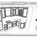 Kitchen design in the Volume program