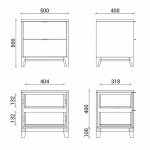 Размеры прикроватной тумбочки Case